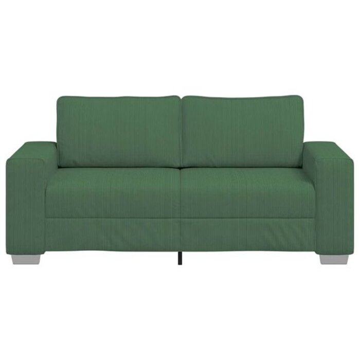 Vidaxl Canapé loveseat velours côtelé vert 180cm - 35% de remise
