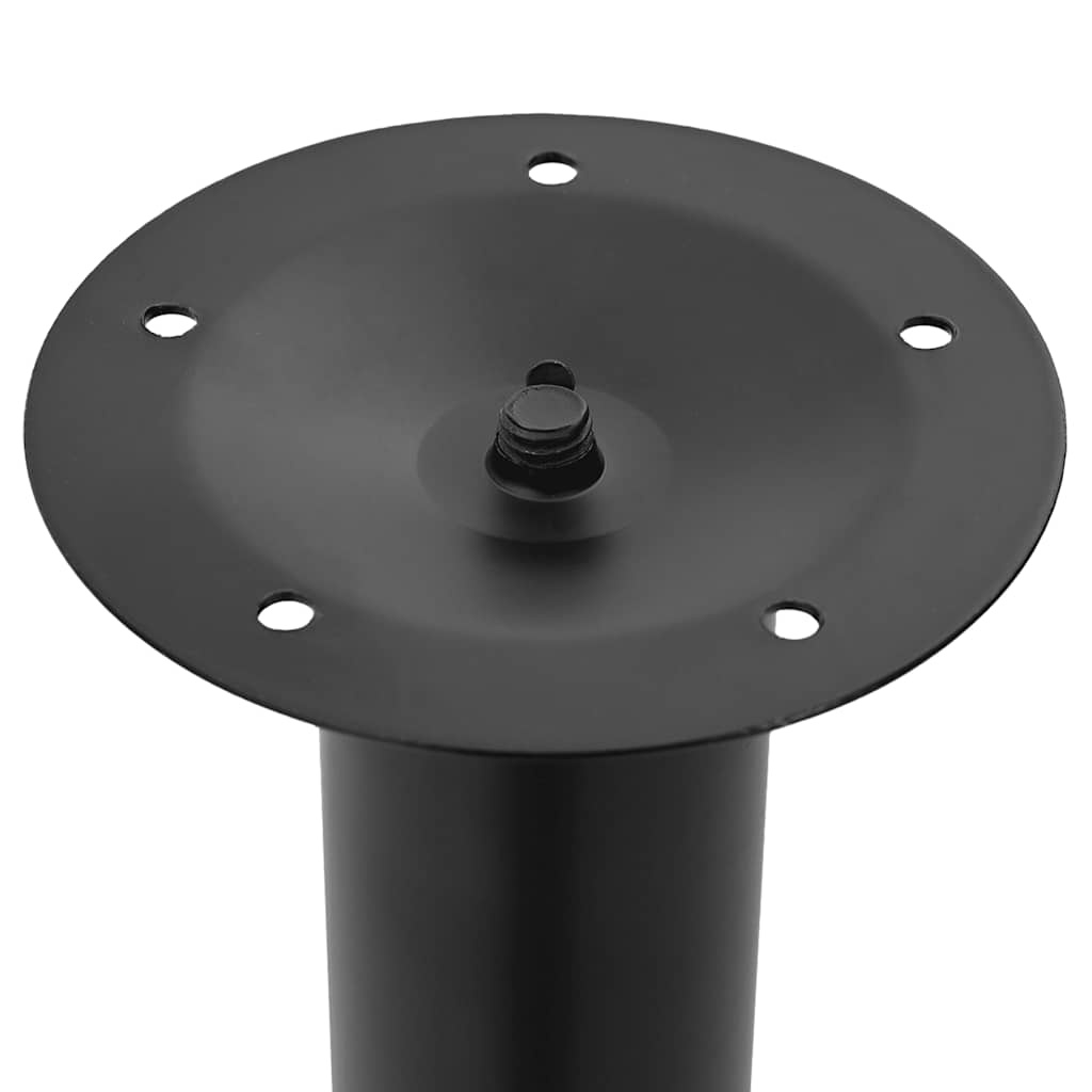 Pieds de table télescopiques noirs 710-1100 mm - Lot de 2 - 33% de remise