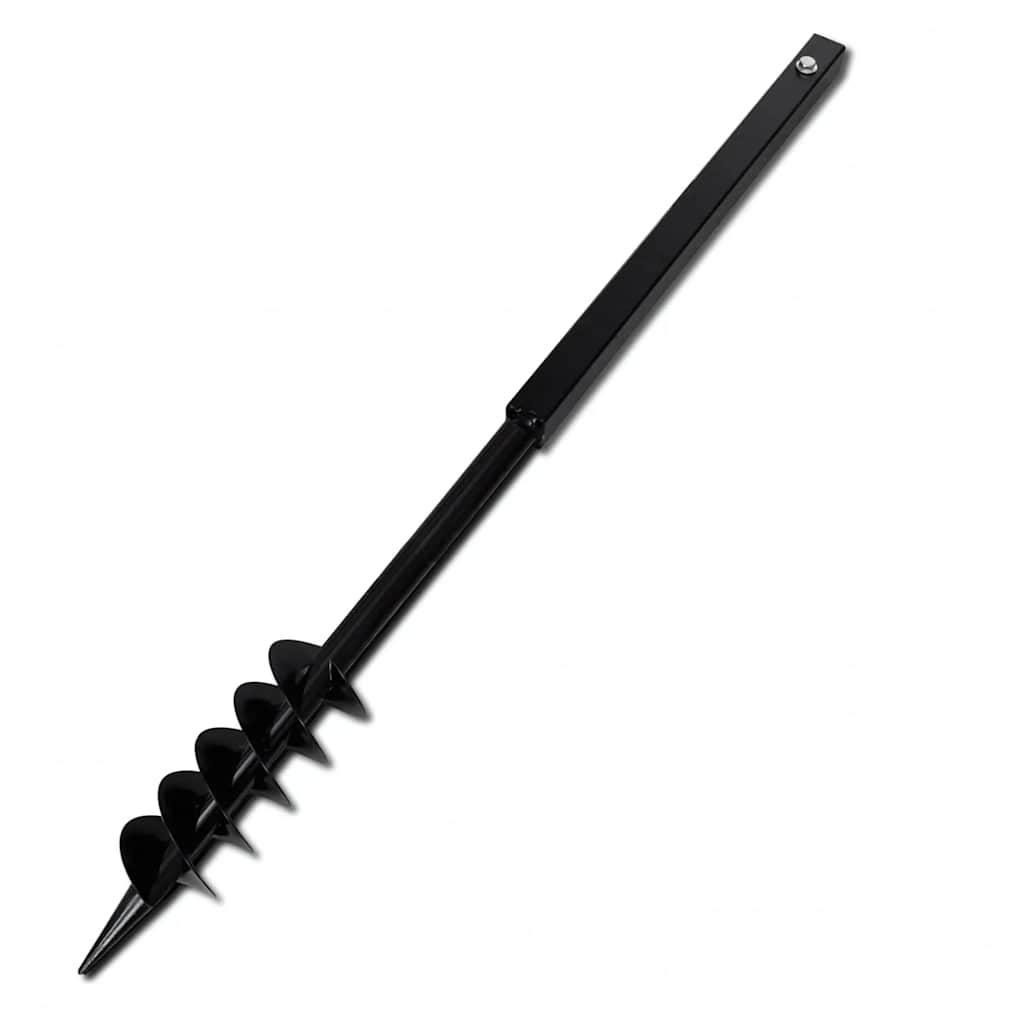 Tarière manuelle double vis 80 mm - Acier noir - 31% de remise