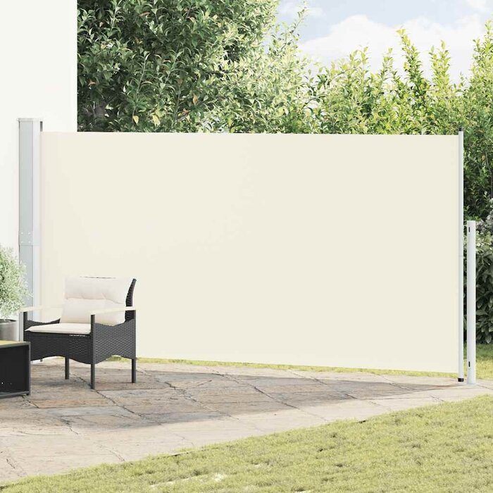 Vidaxl Pare-vue latéral rétractable 180x500 cm crème - 34% de remise