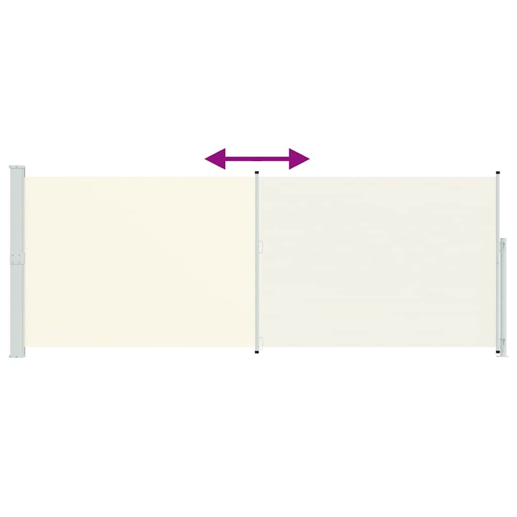 Vidaxl Pare-vue latéral rétractable 180x500 cm crème - 34% de remise