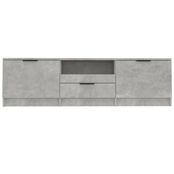 Vidaxl Meuble TV 140x35x40 cm Gris Béton - 34% de remise