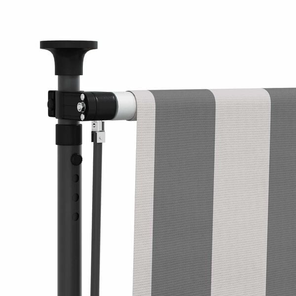 Vidaxl Store enrouleur d'extérieur 200x270 cm - Anthracite et blanc - 34% de remise