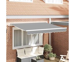 Vidaxl Structure de store banne rétractable 350x200cm - Blanc - 45% de remise