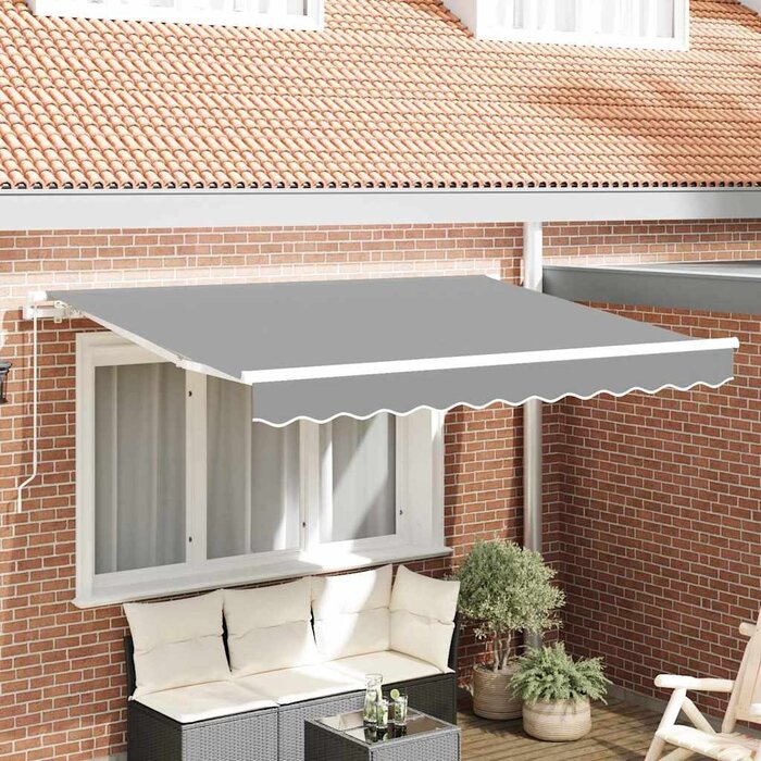 Vidaxl Structure de store banne rétractable 350x200cm - Blanc - 35% de remise