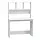 Bureau avec étagères 102 cm blanc - 34% de remise