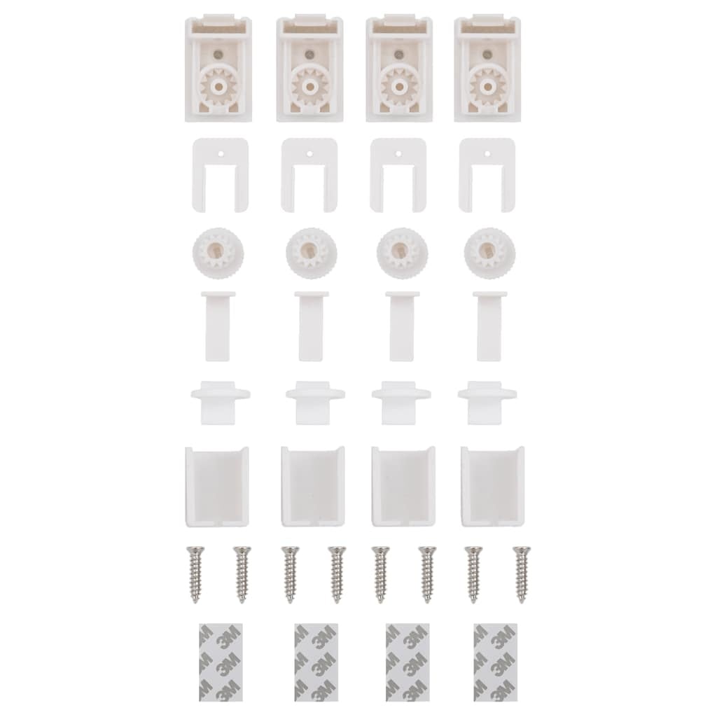 Vidaxl Store plissé blanc 50 x 150 cm - 29% de remise