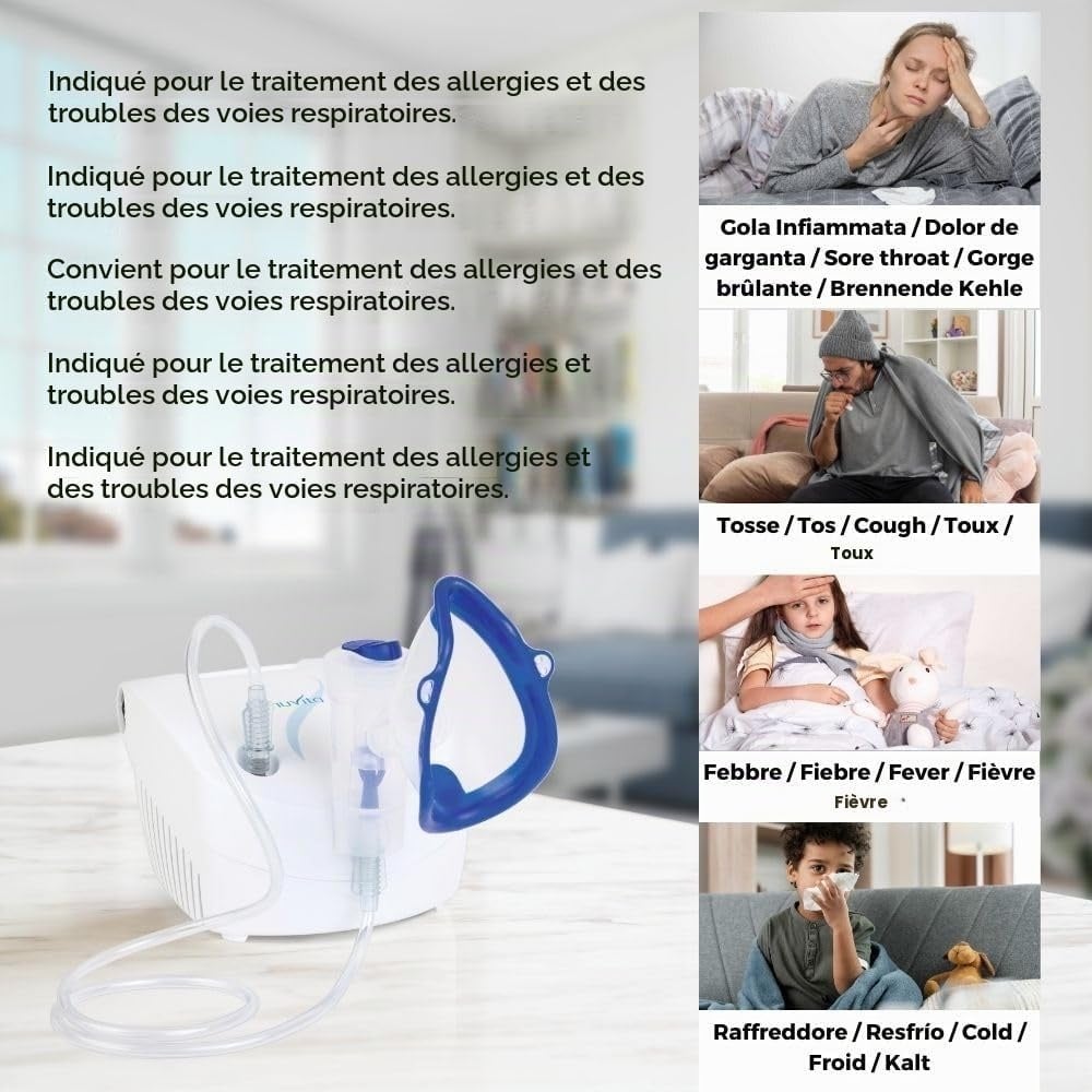 Nébuliseur électrique familial - Inhalateur silencieux - 32% de remise