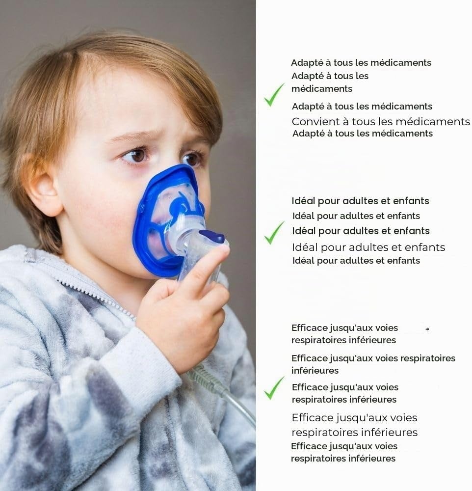 Nébuliseur électrique familial - Inhalateur silencieux - 32% de remise