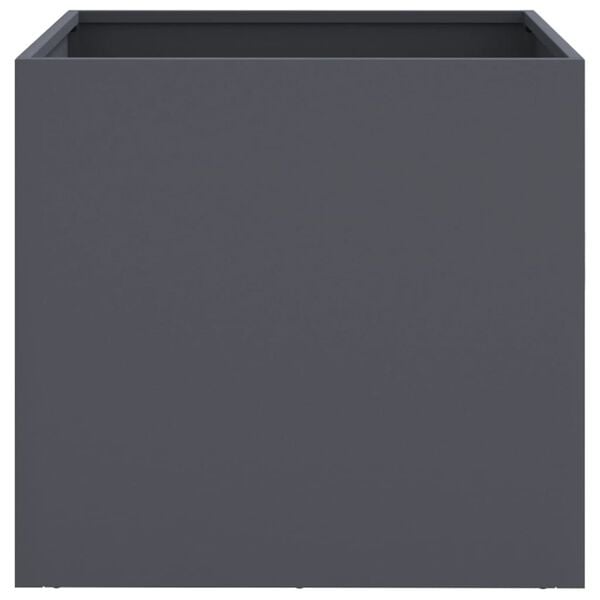 Vidaxl Lot de 2 jardinières en acier anthracite 49x47x46cm - 37% de remise