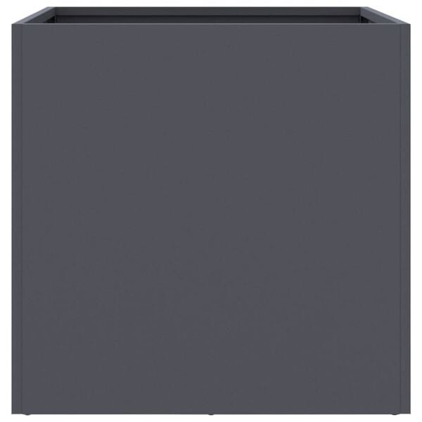 Vidaxl Lot de 2 jardinières en acier anthracite 49x47x46cm - 37% de remise
