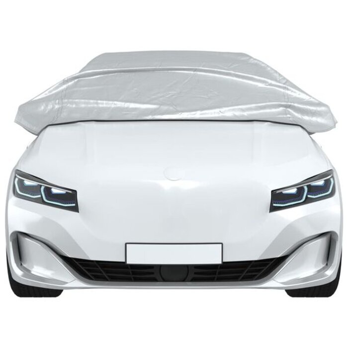 Vidaxl Demi-housse de protection voiture taille M - Argentée - 30% de remise
