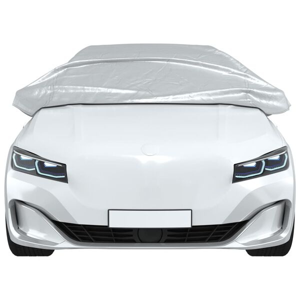 Vidaxl Demi-housse de protection voiture taille M - Argentée - 30% de remise