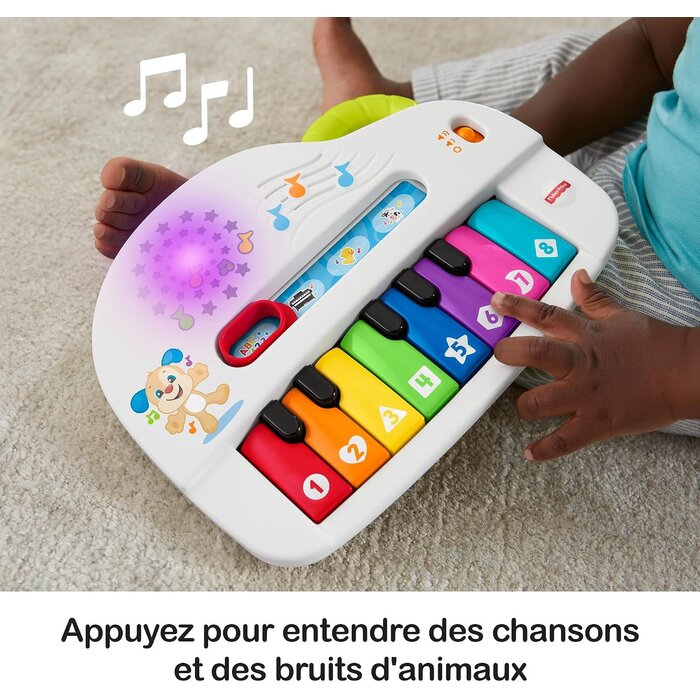 Fisher Price Piano musical interactif pour bébé - Bleu - 31% de remise