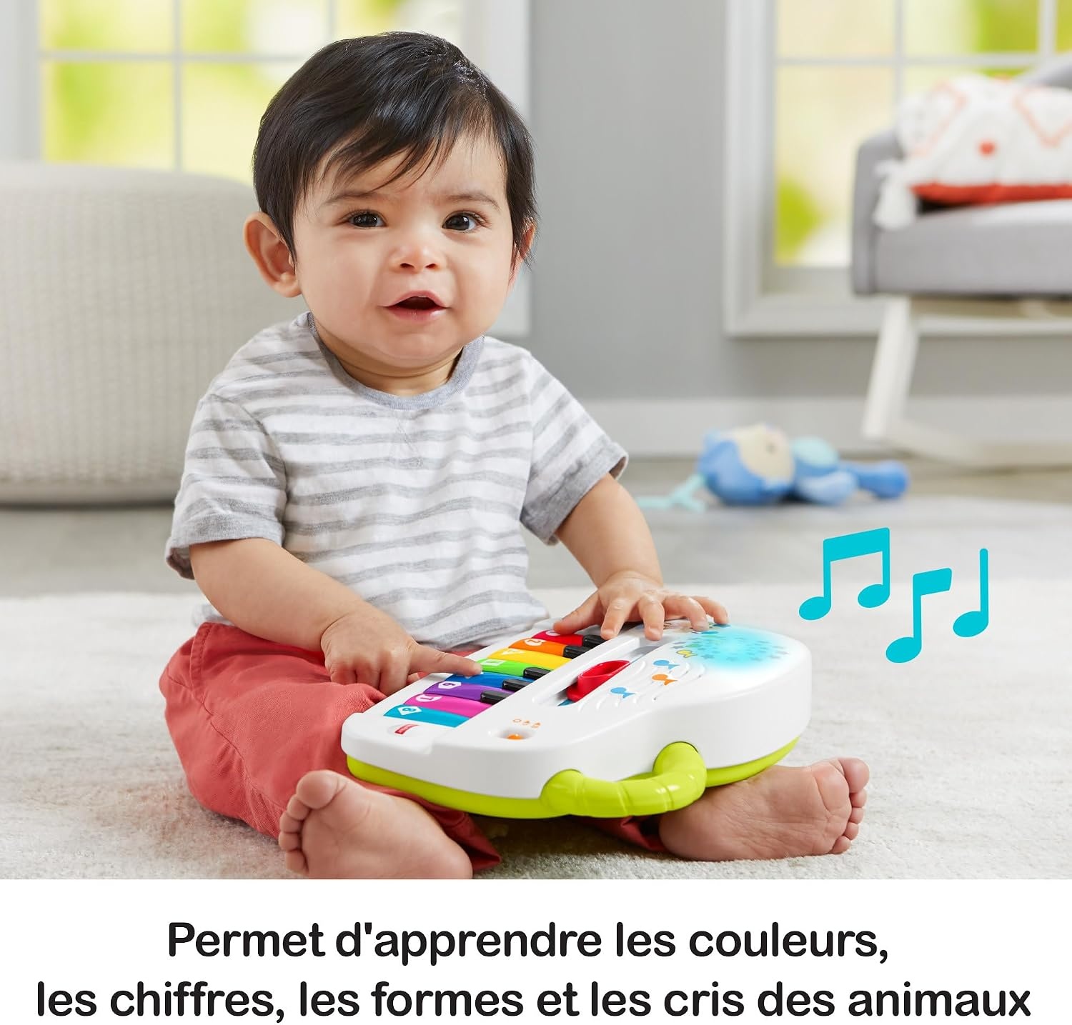 Fisher Price Piano musical interactif pour bébé - Bleu - 31% de remise