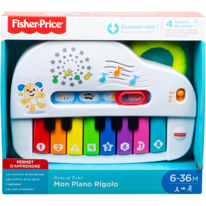 Fisher Price Piano musical interactif pour bébé - Bleu - 31% de remise