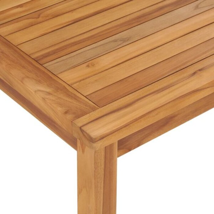 Vidaxl Table de jardin en teck massif 120x70 cm - 38% de remise