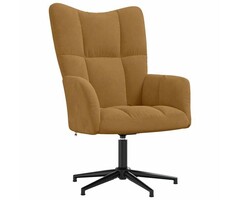 Vidaxl Fauteuil relax pivotant velours marron - 44% de remise