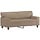 Canapé 2 places similicuir cappuccino - 140 cm - 35% de remise