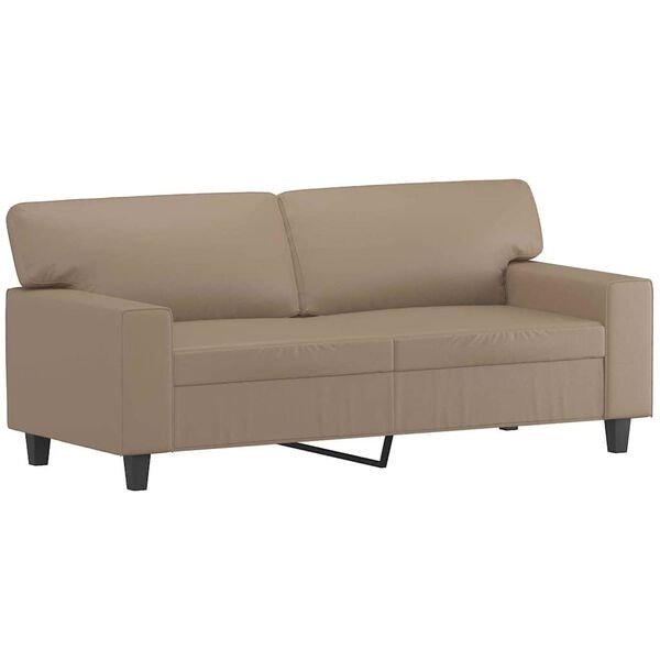 Vidaxl Canapé 2 places similicuir cappuccino - 140 cm - 35% de remise