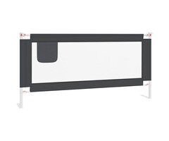 Vidaxl Barrière de lit enfant 190x25 cm - Gris foncé - 50% de remise