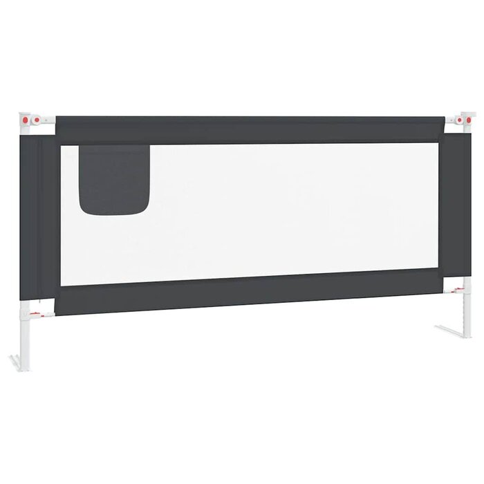 Vidaxl Barrière de lit enfant 190x25cm, gris foncé - 33% de remise