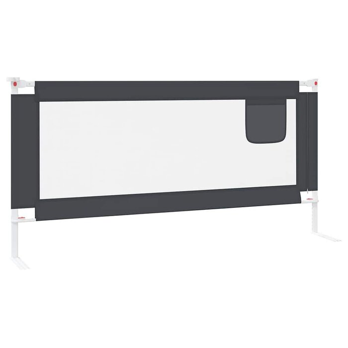 Vidaxl Barrière de lit enfant 190x25cm, gris foncé - 33% de remise