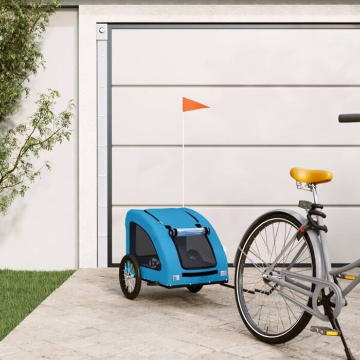 Vidaxl Remorque de vélo pour chien 125x63x66cm - 34% de remise