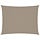 Voile d'ombrage rectangulaire 6 x 8 m Taupe - 34% de remise