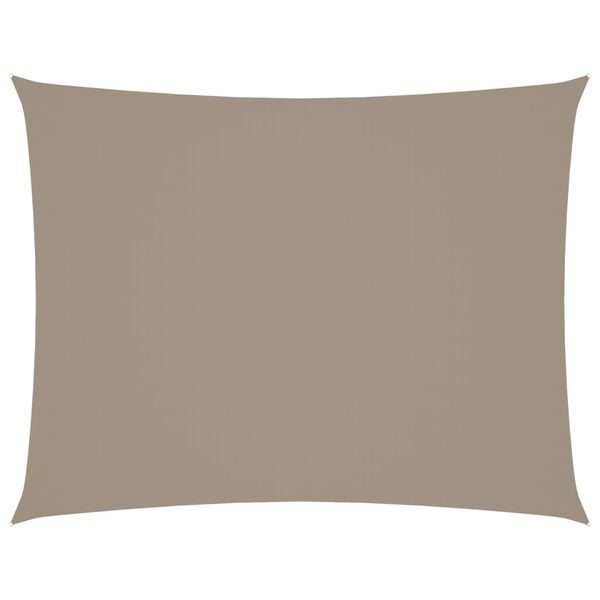 Vidaxl Voile d'ombrage rectangulaire 6 x 8 m Taupe - 34% de remise