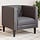 Fauteuil Chesterfield gris - 35% de remise - Déballé