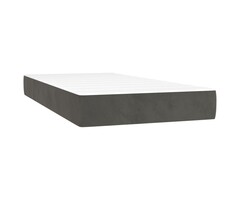Vidaxl Matelas ressorts ensachés 100x200cm velours gris - 48% de remise