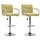 Lot de 2 chaises de bar en tissu vert - 35% de remise