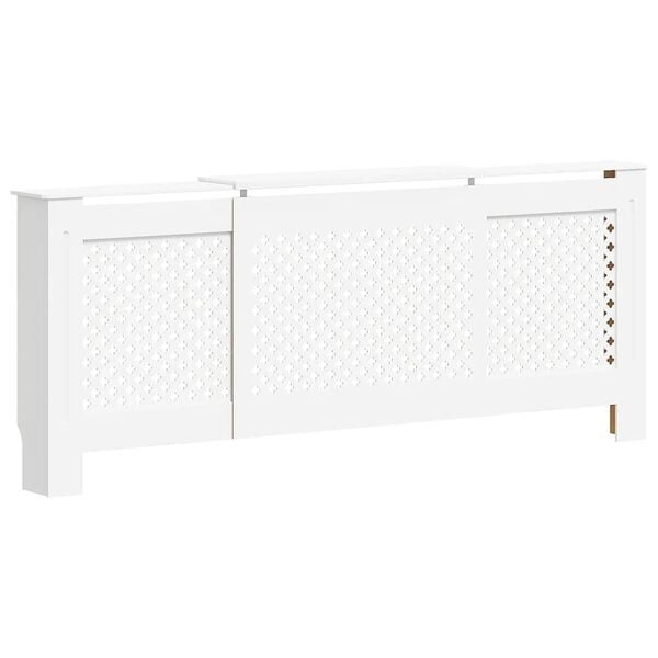 Vidaxl Cache-radiateur extensible 205 cm MDF blanc - 35% de remise