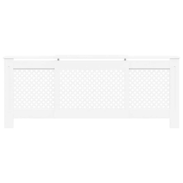 Vidaxl Cache-radiateur extensible 205 cm MDF blanc - 35% de remise
