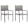 Lot de 2 chaises de jardin empilables rotin gris - 33% de remise