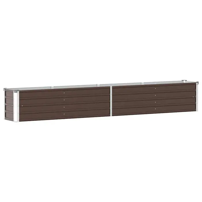 Vidaxl Jardinière surélevée en acier 320 cm - Marron - 33% de remise