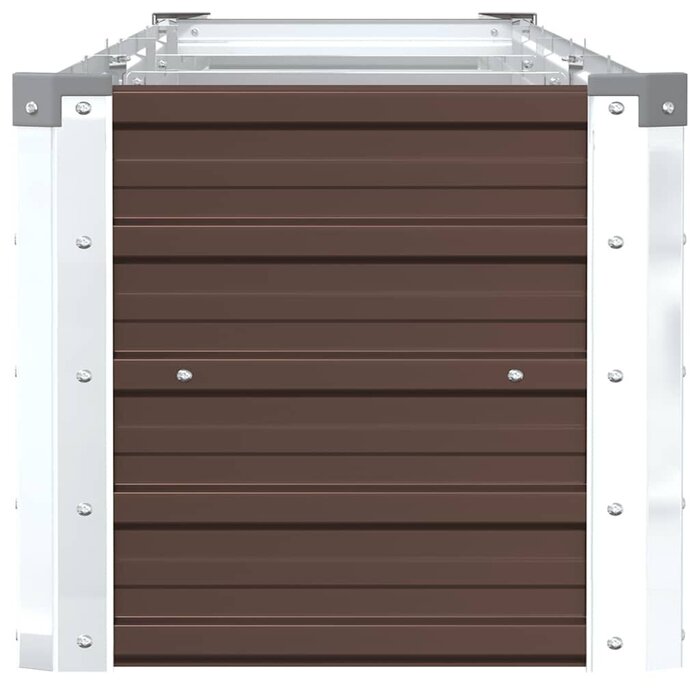 Vidaxl Jardinière surélevée en acier 320 cm - Marron - 33% de remise