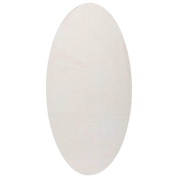 Vidaxl Tapis ovale crème 80x150cm - Polyester - 32% de remise