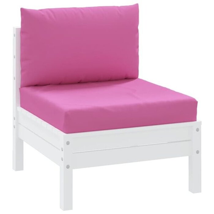 Vidaxl Ensemble coussins pour palette 2 pièces rose - 31% de remise