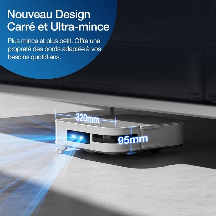 Robot Aspirateur et Laveur Wit, 8000 Pa, Station OMNI, 35% de remise