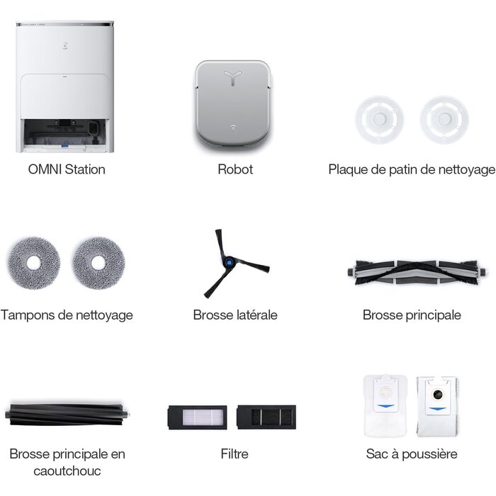 Robot Aspirateur et Laveur Wit, 8000 Pa, Station OMNI, 35% de remise
