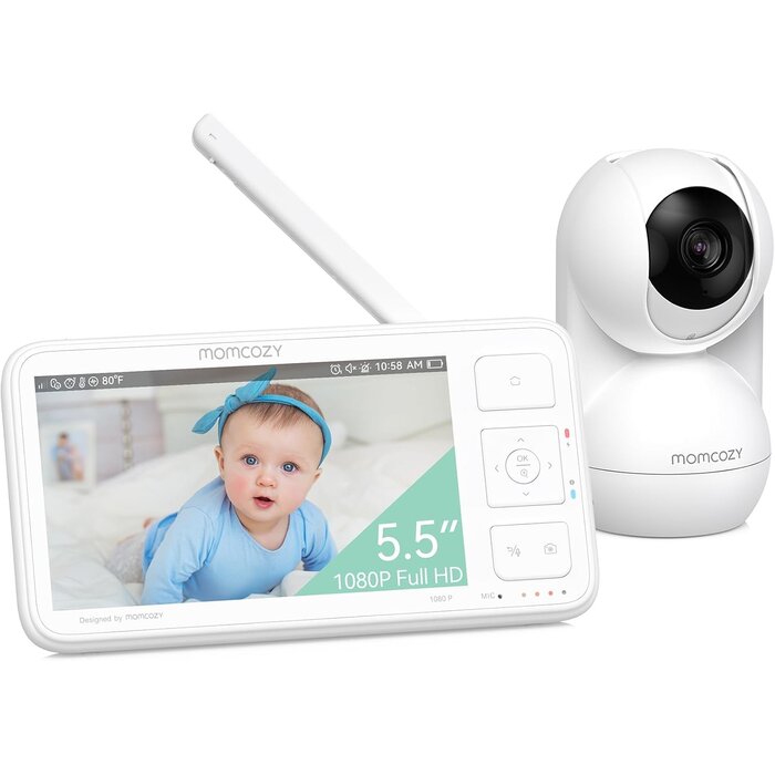 Caméra pour babyphone 1080p HD, vision nocturne et PTZ - 40% de remise