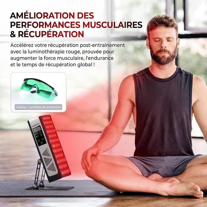 Panneau de thérapie par lumière rouge - 78 LED - 35% de remise