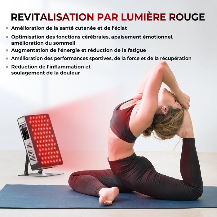 Panneau de thérapie par lumière rouge - 78 LED - 35% de remise