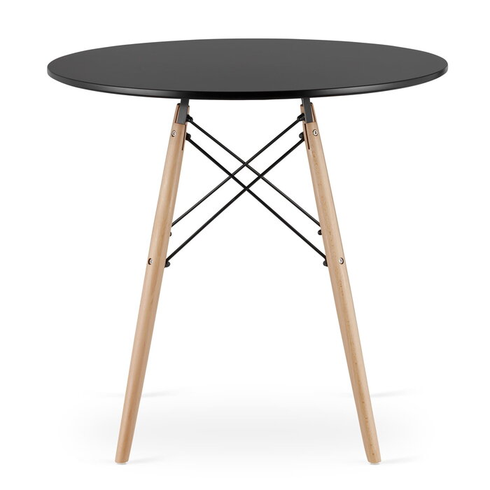 Viking Choice Table à manger ronde 80cm noire - 22% de remise