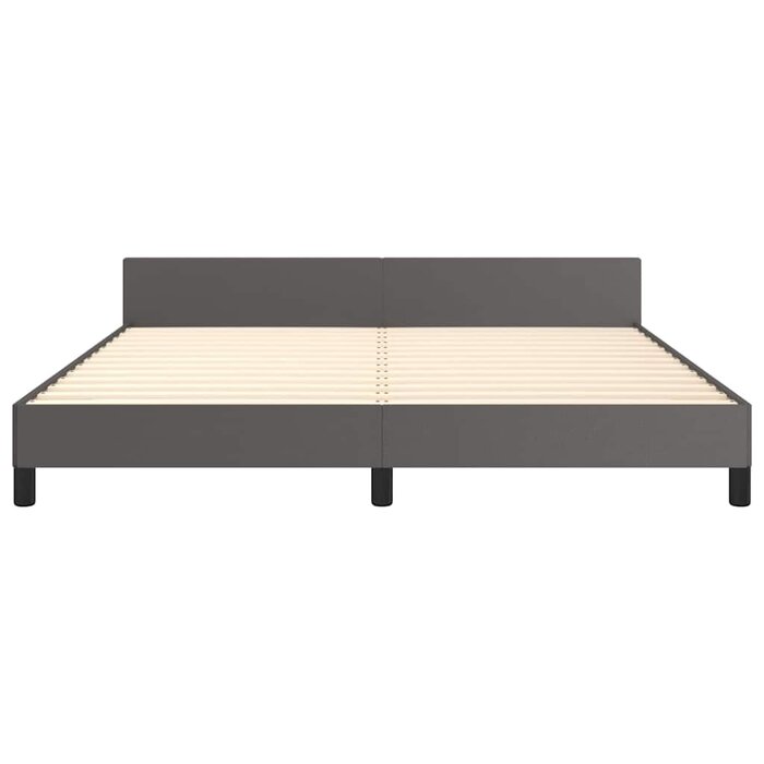 Vidaxl Cadre de lit 180x200 cm en similicuir gris - 34% de remise