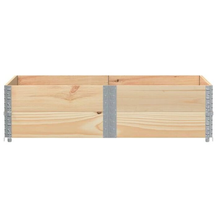Vidaxl 2 Rehausses de palette 150x100 cm bois de pin - 34% de remise