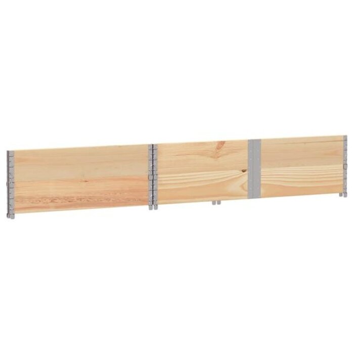 Vidaxl 2 Rehausses de palette 150x100 cm bois de pin - 34% de remise
