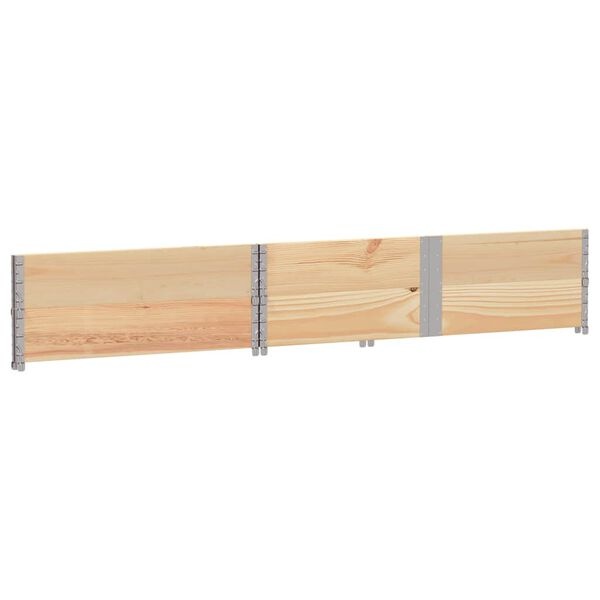 Vidaxl 2 Rehausses de palette 150x100 cm bois de pin - 34% de remise